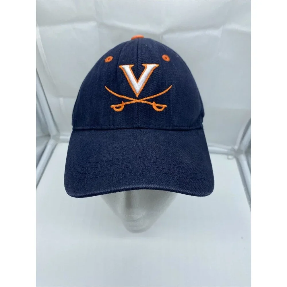 Virginia Cavaliers Blue Adjustable Youth Baseball Cap Hat One Fit Stretch